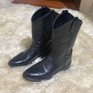 Old west leather cowboy boots 8